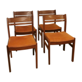 Set of 4 Danish Scandinavian chairs