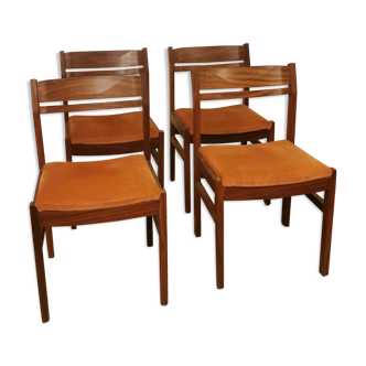 Set de 4 chaises scandinave danoises