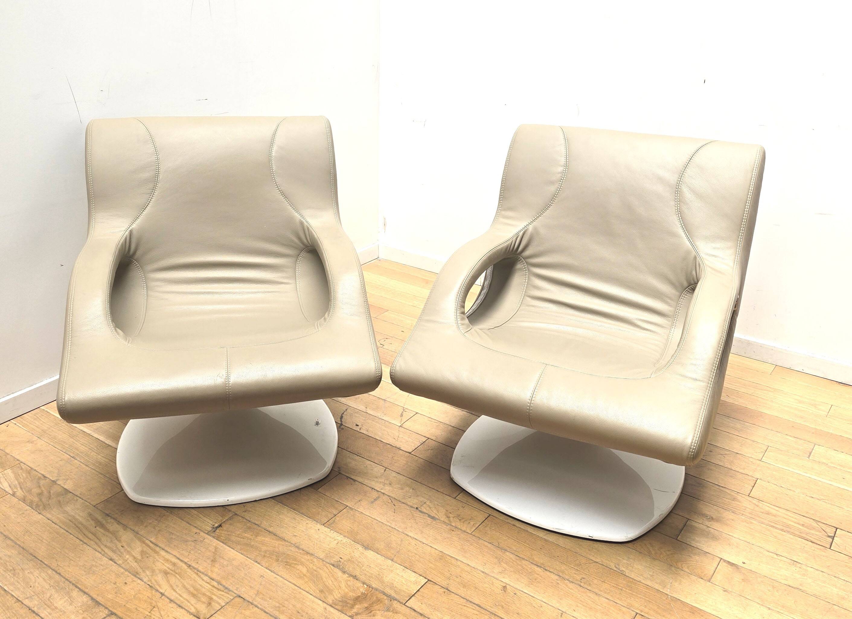 Paire de fauteuils Swing Space Age, Friguetto