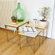 Tables gigognes en marbre vintage