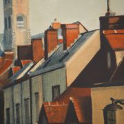 André Derain : Amiens traversé par la Somme, Lithographie signée