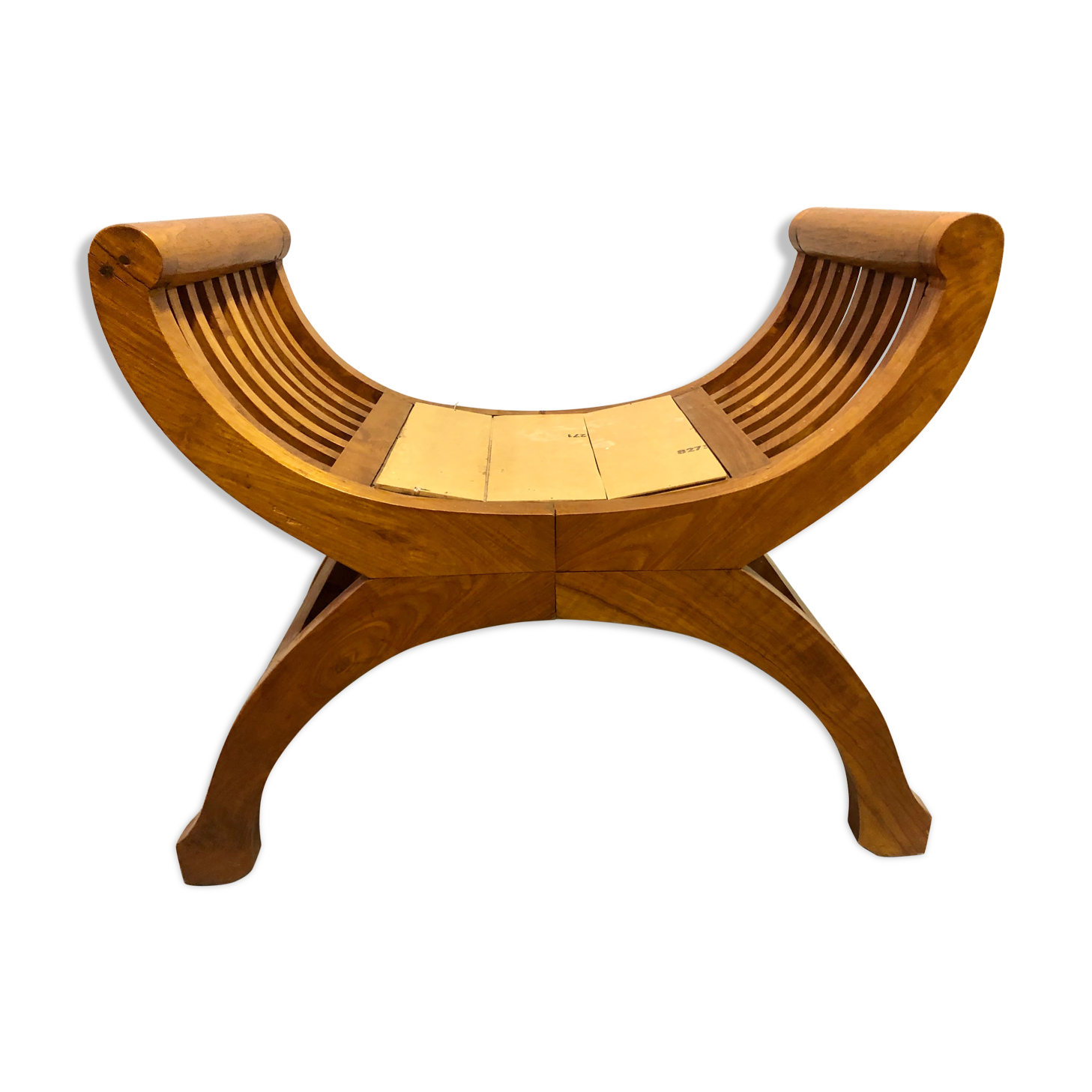 Exotic wooden seat