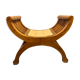 Exotic wooden seat