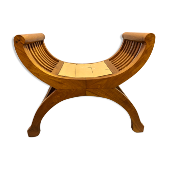 Exotic wooden seat