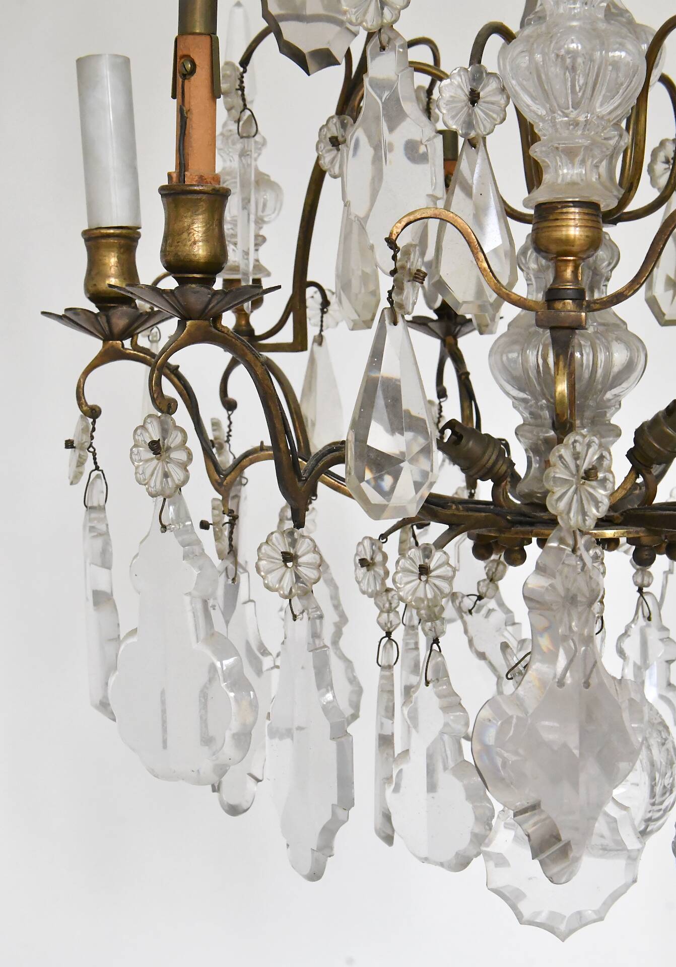 Lustre cage à six lumières