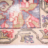 4x7 madallion faded oushak rug, 220x132cm