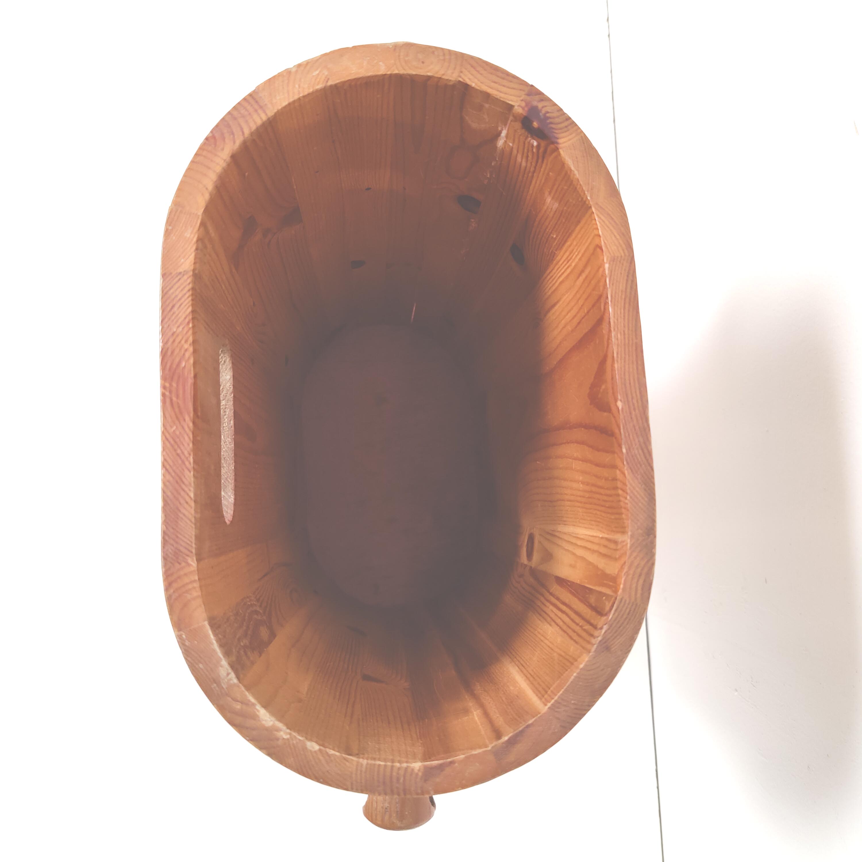 Vintage solid pine umbrella rack