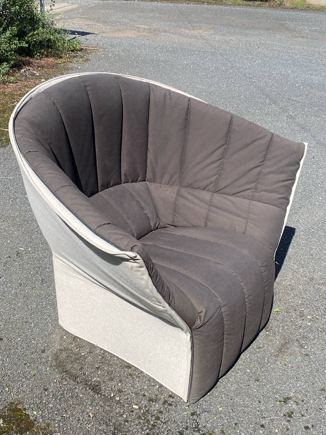 High-back armchair by Moël