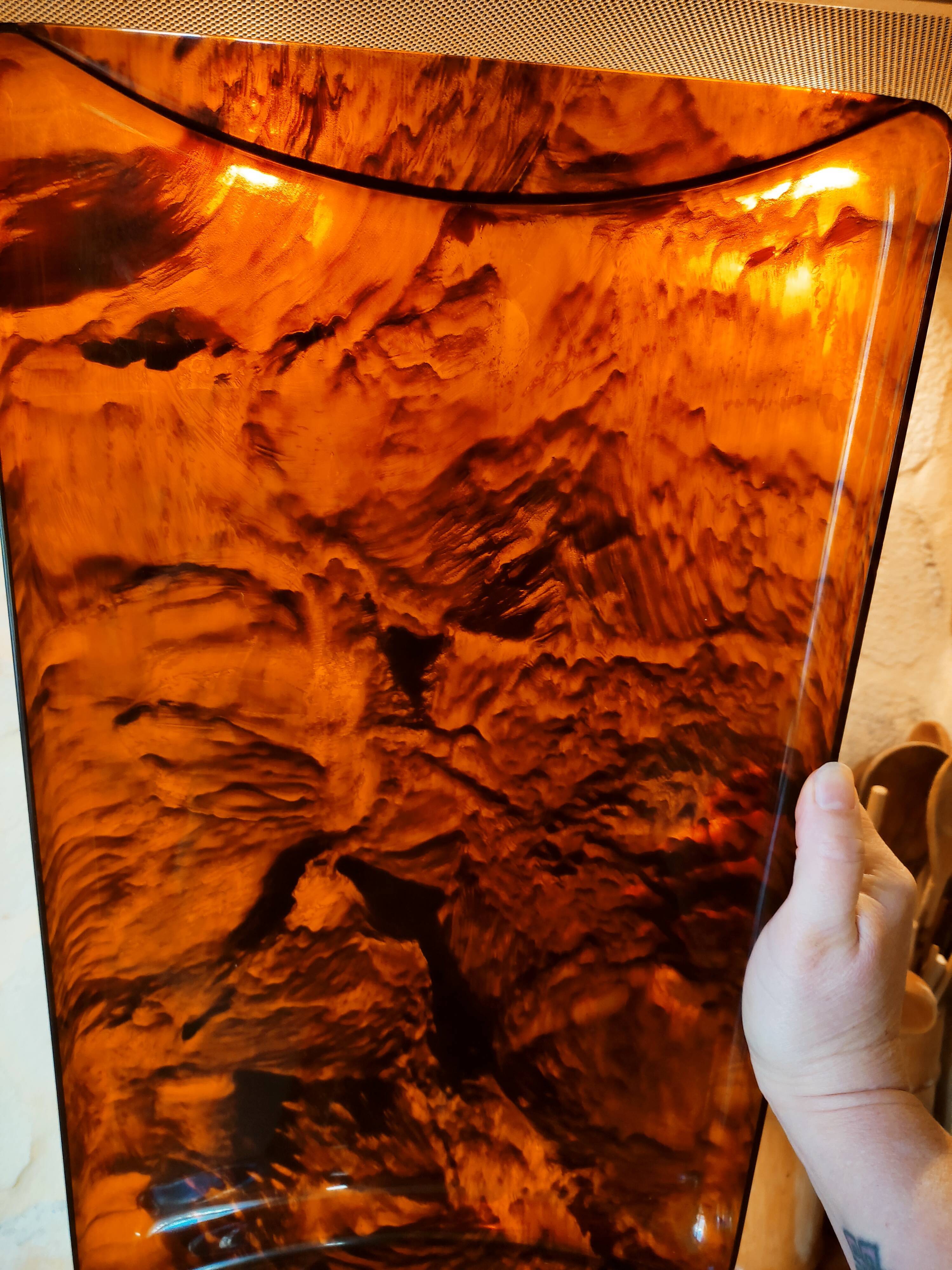 Guzzini tray in lucite