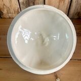 White iron earth soup tureen Sarreguemines
