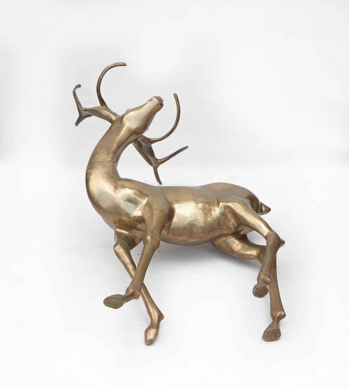 Cerf laiton vintage xxl