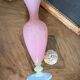 Vase en opaline rose