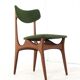 Set of 4 dining chairs 'Cindy' - new upholstery - mid century modern - teak