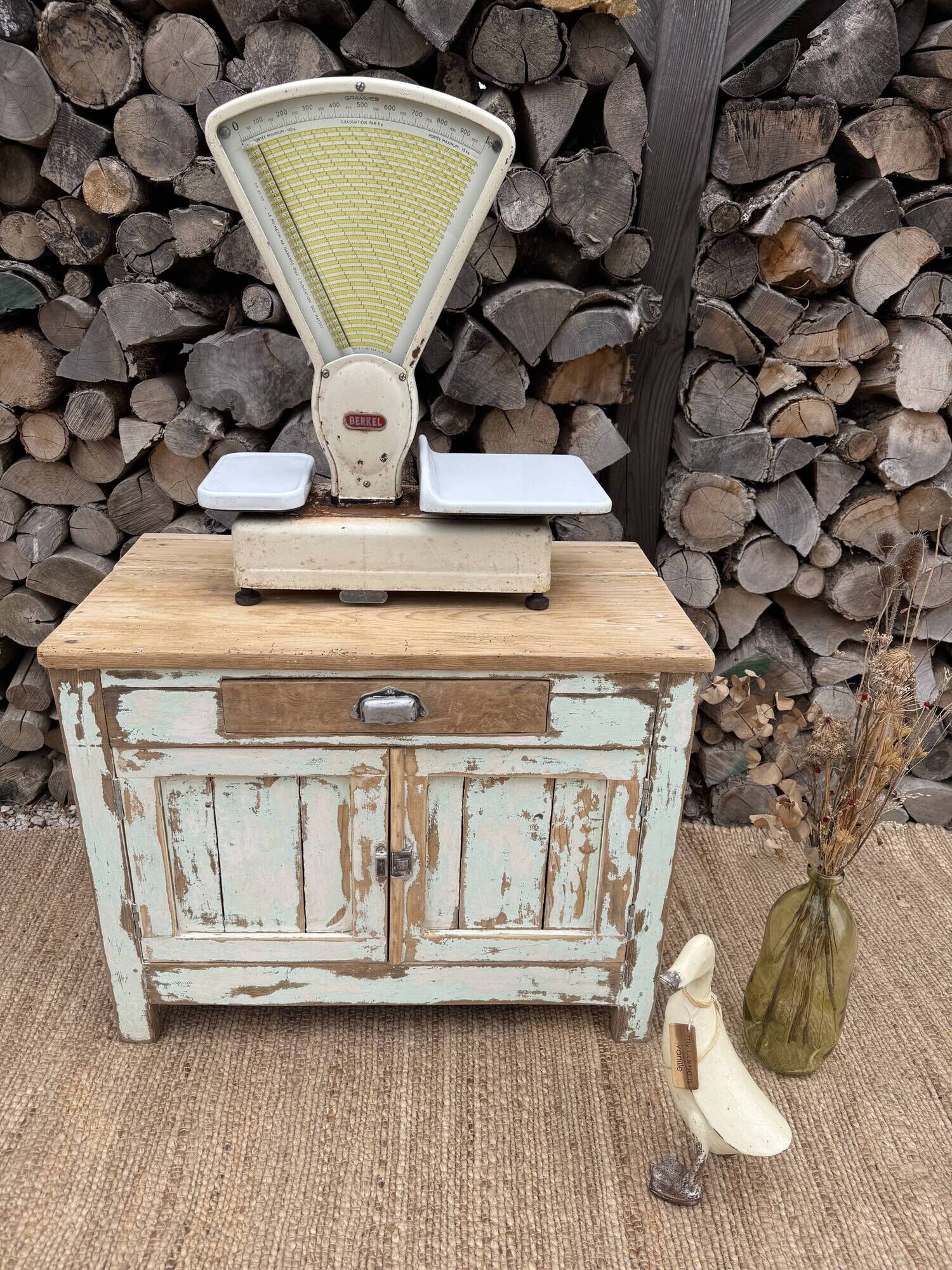 Meuble rangement vintage/ Meuble métier