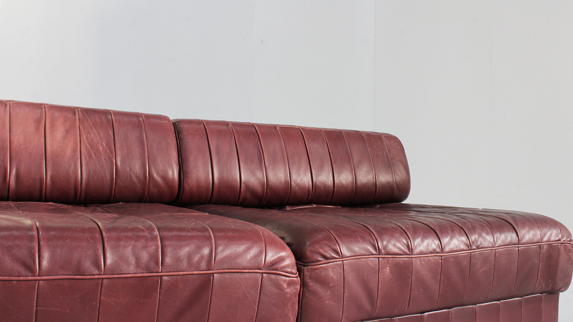 De Sede DS 88 modular sofa leather patchwork Switzerland 1970s