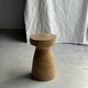 Stool, side table, end table in natural solid mango wood.