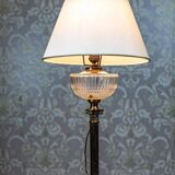 Vintage Prewar Table Lamp with Light Shade, 1930s