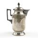 Art Nouveau oil jug, silver-plated brass, pewter, Germany, early 20th century