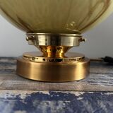Marbled opaline table lamp