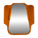 1930s Wall Mirror, Teak and Plywood, Abstract Design, Germany
