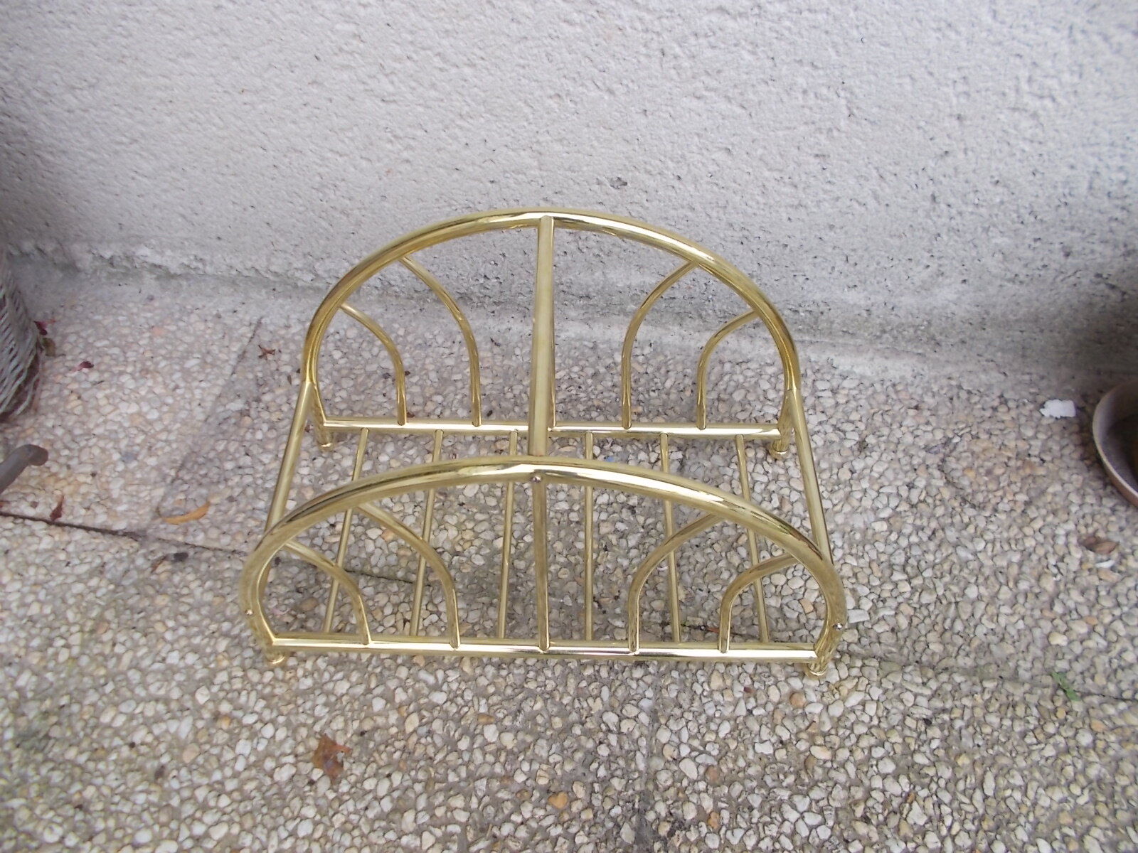 Brass magazine rack