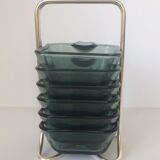 Set of ashtrays, Wagenfeld, WMF