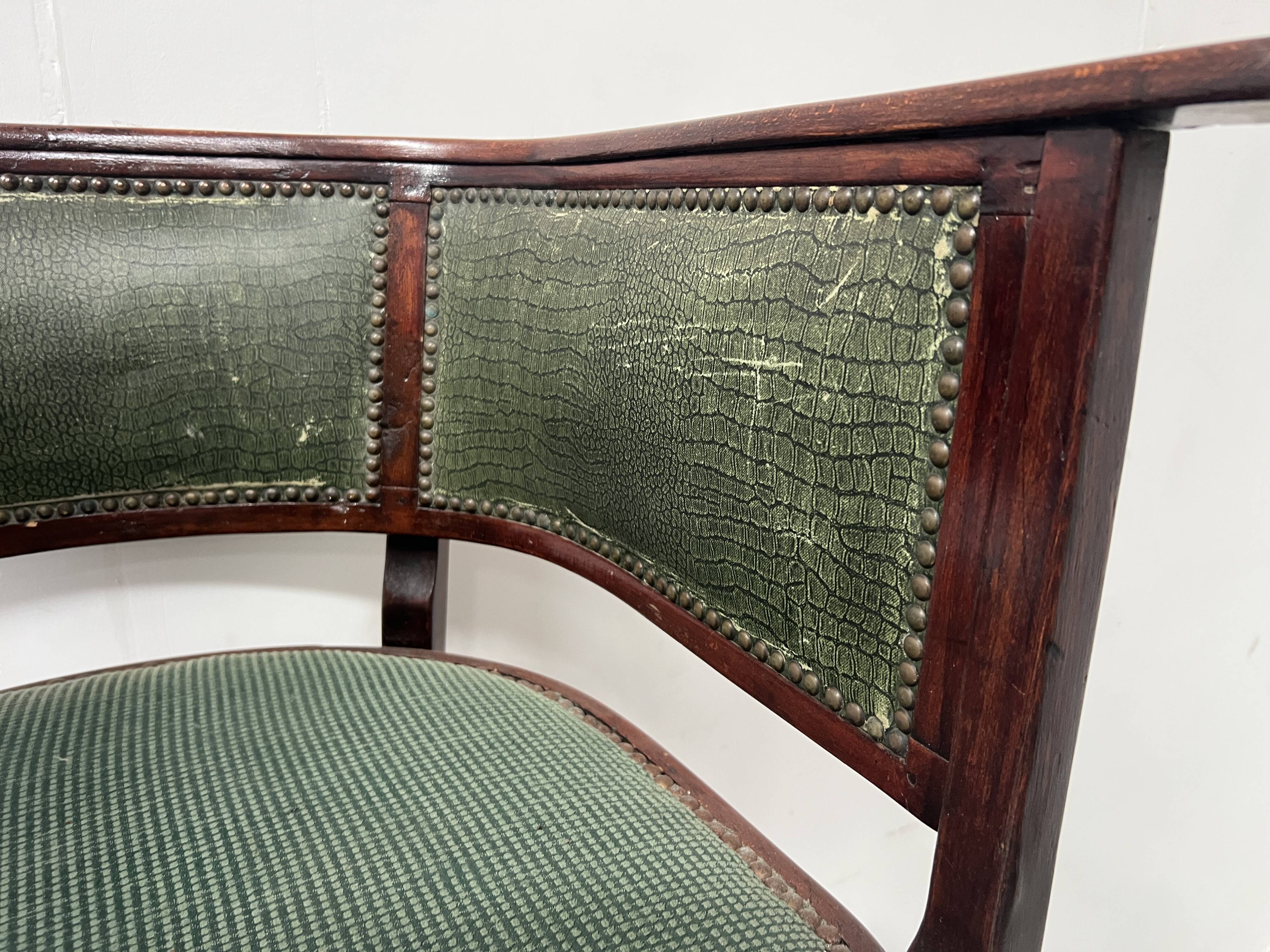 Art deco armchair in courbet wood "maison thonet" 20th century