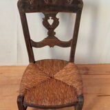 Mulched and sculpted chair, popular art of the 19th century