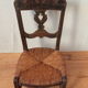 Mulched and sculpted chair, popular art of the 19th century