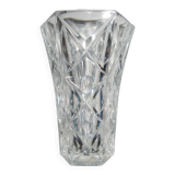 Small white crystal vase (Height 13 cm)