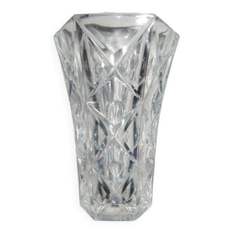 Petit vase en cristal blanc (Hauteur 13 cm)
