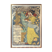 Ancienne affiche publicitaire "Art et décoration"