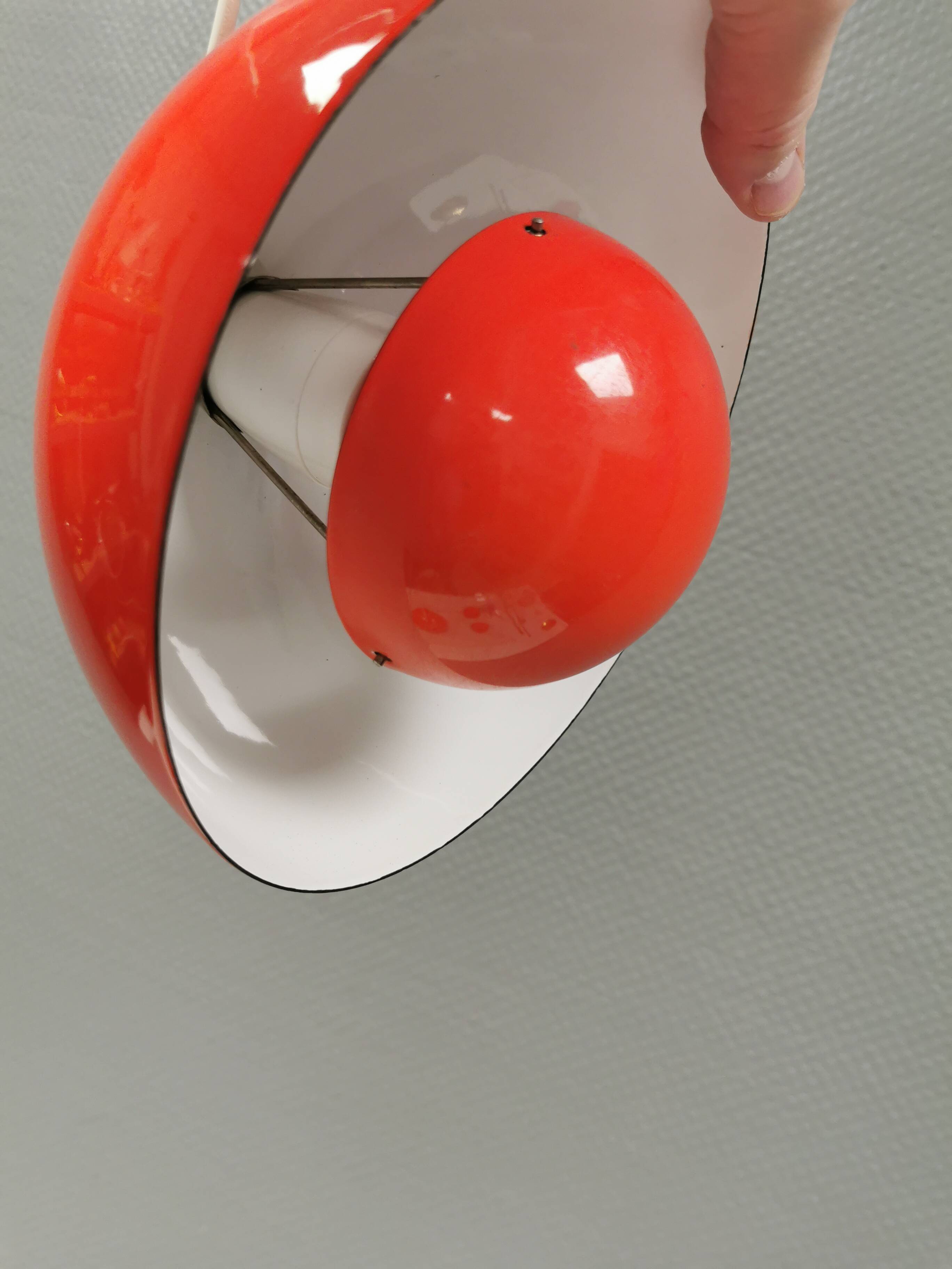 Flowerpot, model VP1, hanging lamp, designed by Verner Panton in 1968 and manufactured in the 1970s