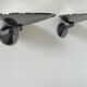 Pair of vintage wall lights, chrome-plated metal, Italy 1970s
