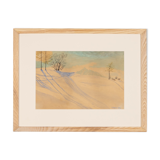 Winter scenery, Aquarelle on Paper, 51 x 40 cm