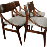 4 Chaises de salle à manger Par H. Vestervig Eriksen Tromborg, Danemark