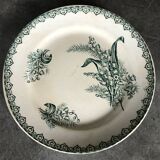 Set of 4 old plates st amandinoise st amand décor muguet