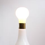 Brillo Floor Lamp in White Murano Glass Attributed to Carlo Nason