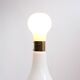 Brillo Floor Lamp in White Murano Glass Attributed to Carlo Nason