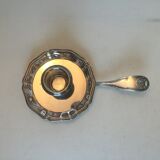 Silver metal candlestick