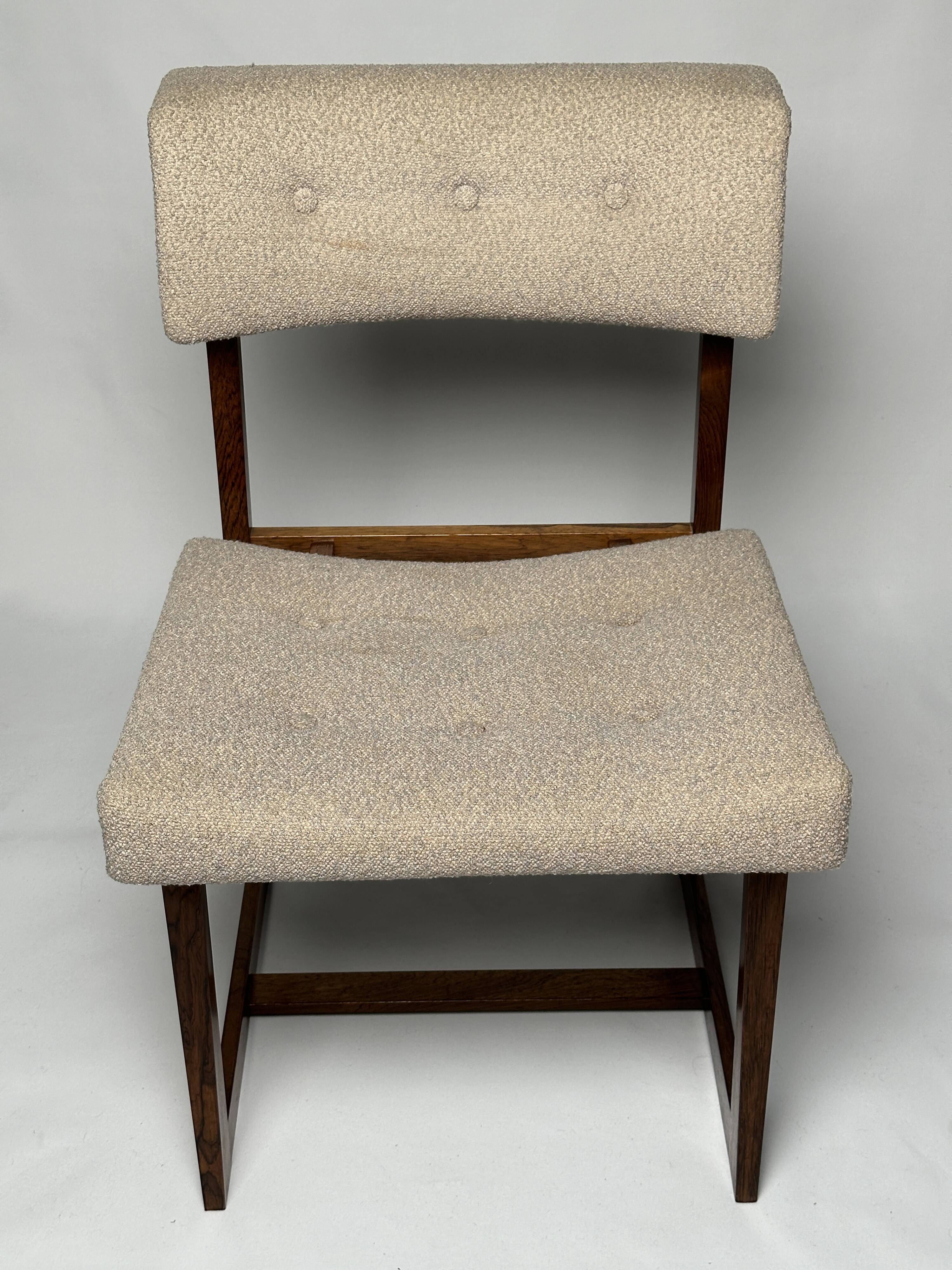 rosewood chair with footrest, Korup Stolefabrik Denmark 1960