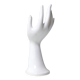 white hand ceramic vase soliflore ring holder