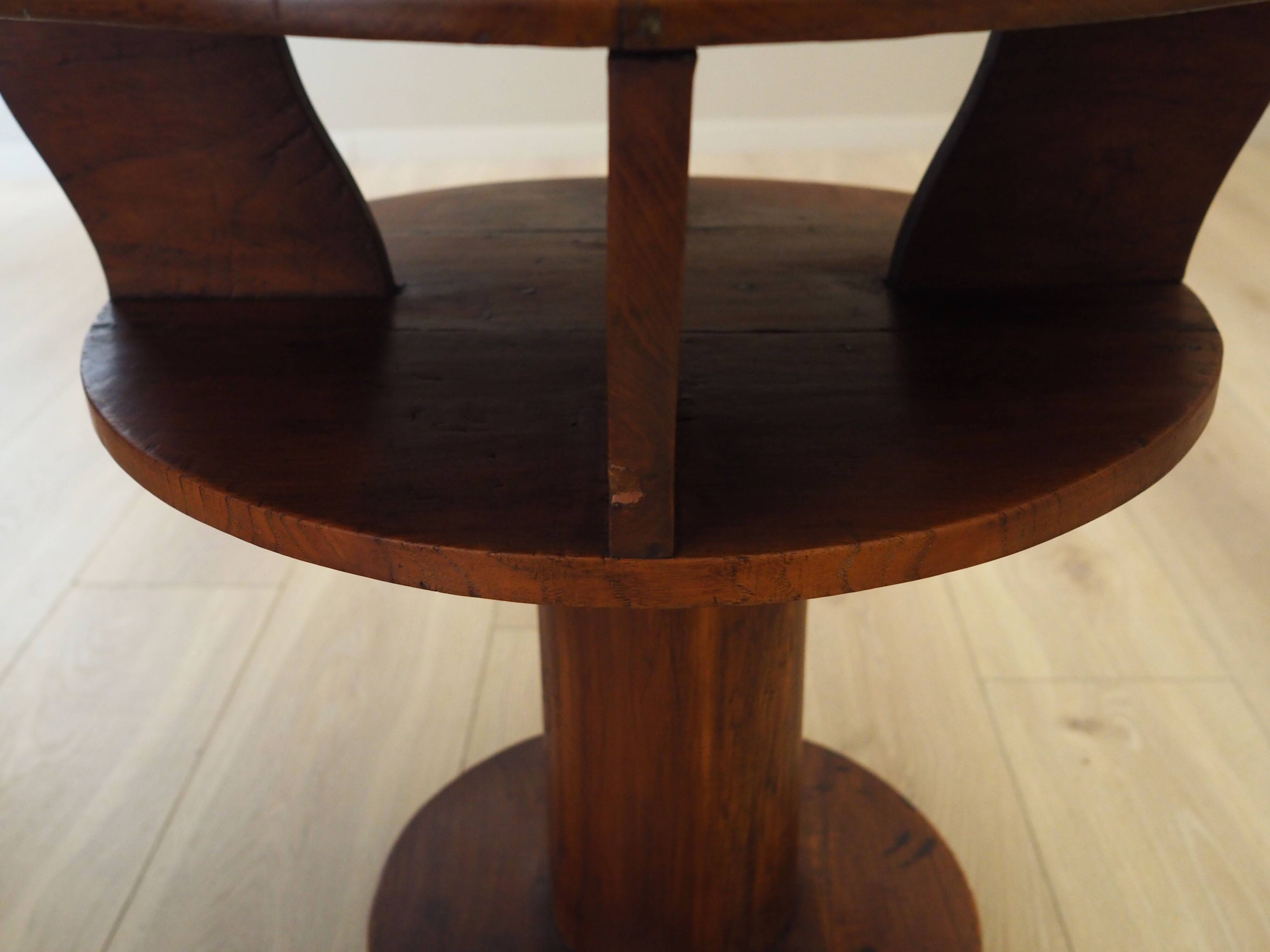 Oak coffee table, Italian design, 1960s, production: Italy
