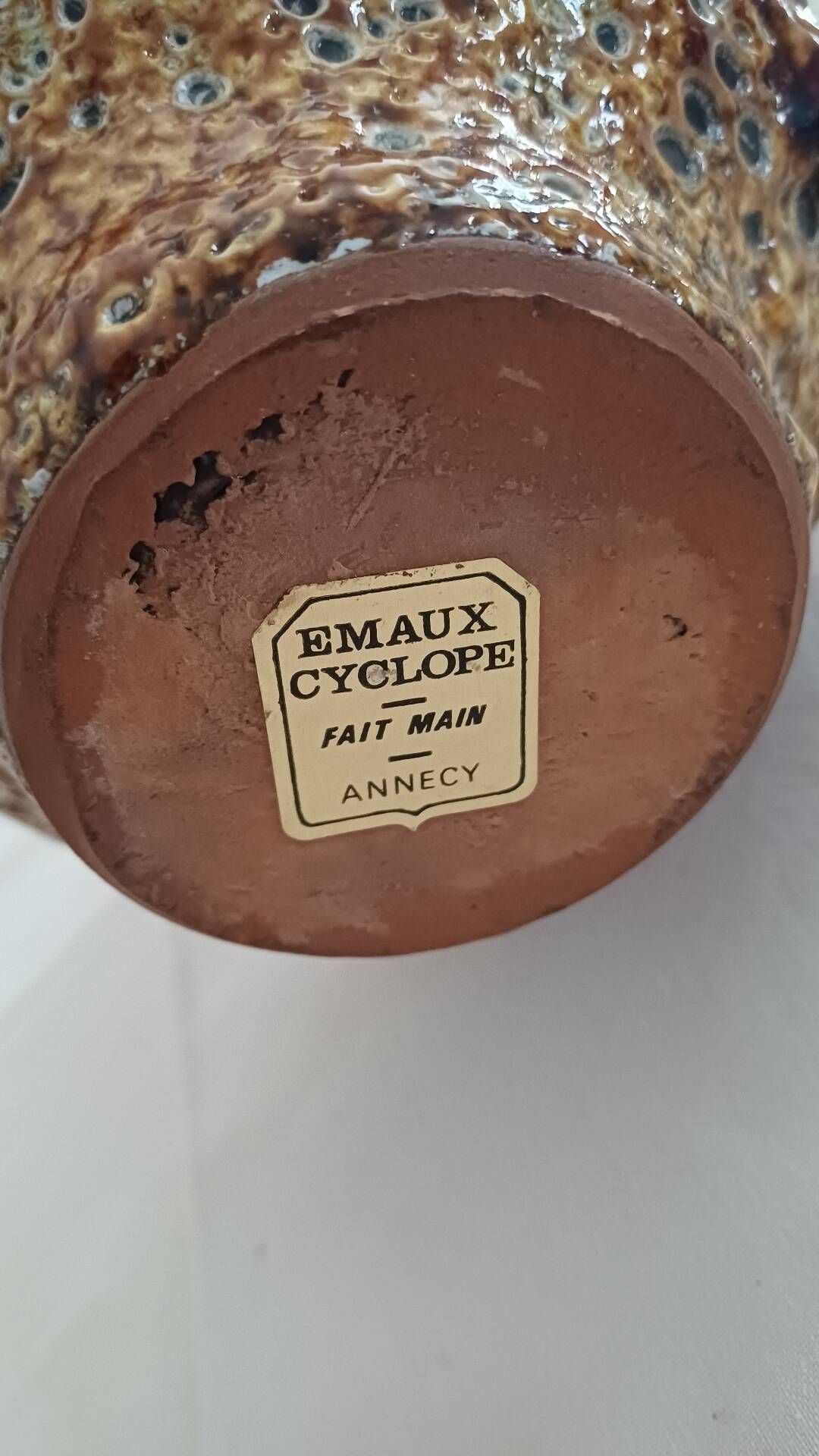 1 vase de type "fat lava" année 60-70