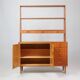 Vintage Scandinavian teak secretary bookcase, 1960s