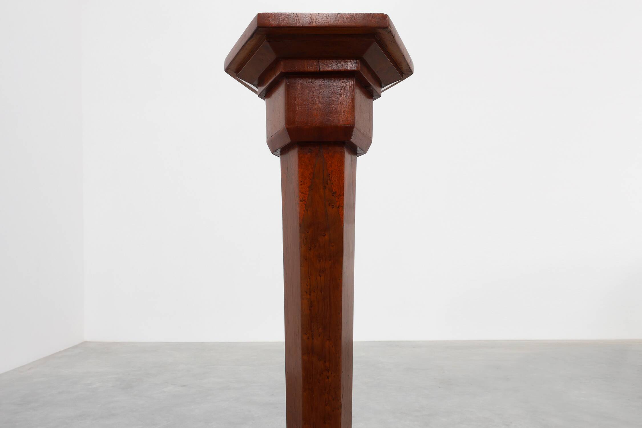 French Burl & Oak Art Deco Console, 1925