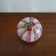 Murano paperweight millefiori and latticino twisted ribbons