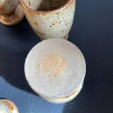 Set of 6 pyrite stoneware glasses