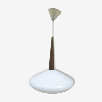 Suspension lustre scandinave opaline  vintage