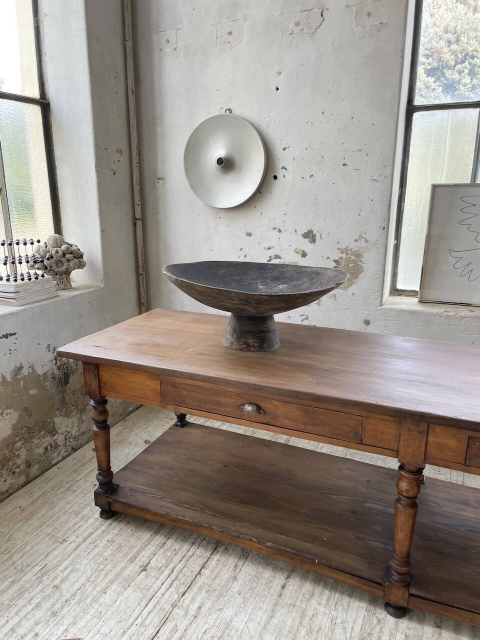 XL wooden Tuareg dish